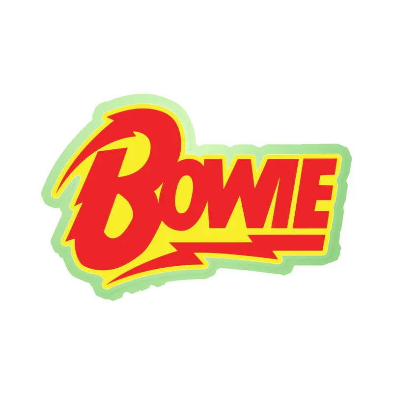 David Bowie Glow in the Dark Vinyl Decal - Custom Size