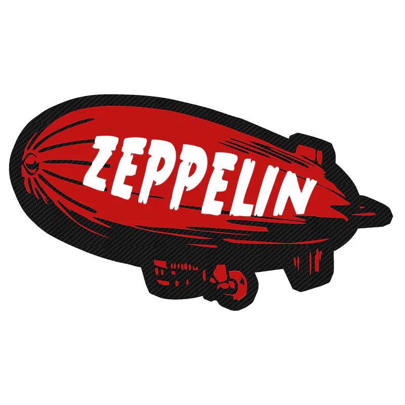 Led Zeppelin Carbon Fiber Vinyl Decal - Custom Size