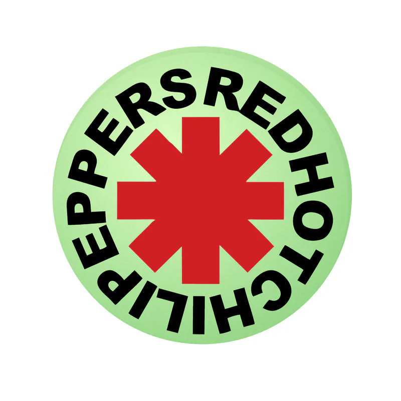 Red Hot Chili Peppers Glow in the Dark Vinyl Decal - Custom Size