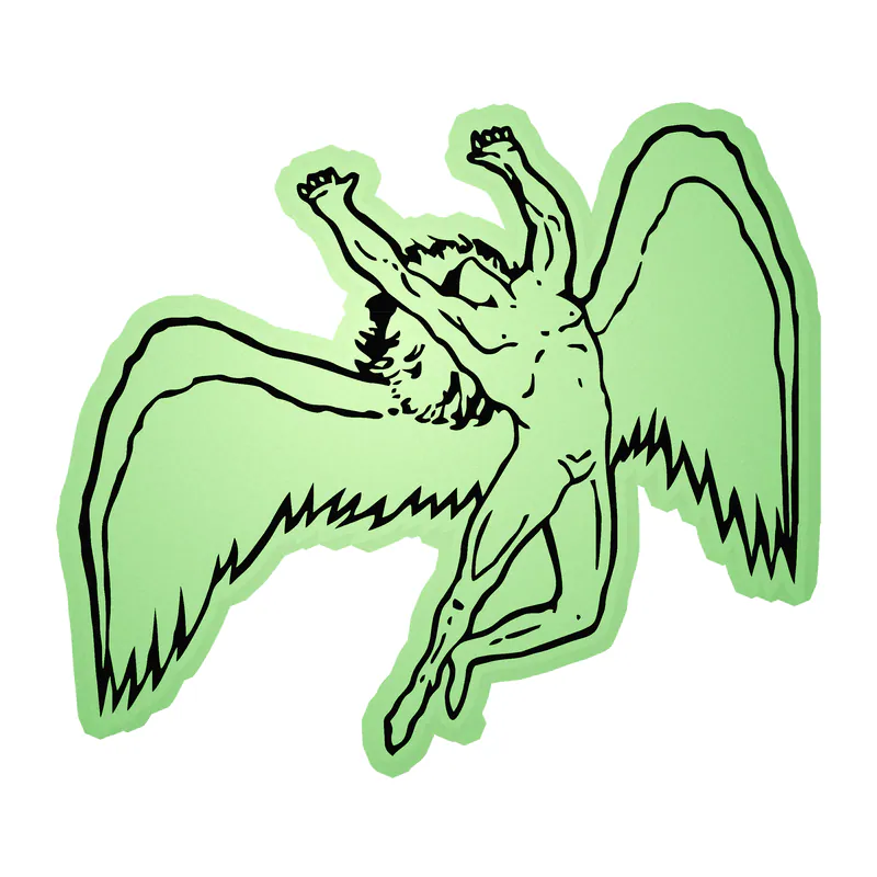 Led Zeppelin Glow in the Dark Vinyl Decal - Custom Size