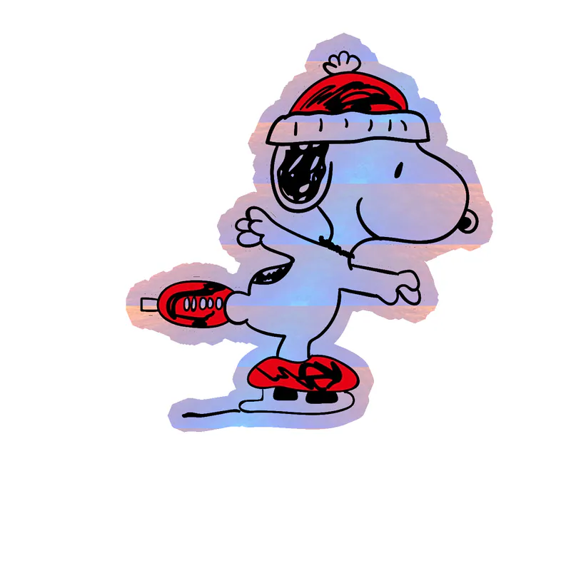 Snoopy Holographic Vinyl Decal