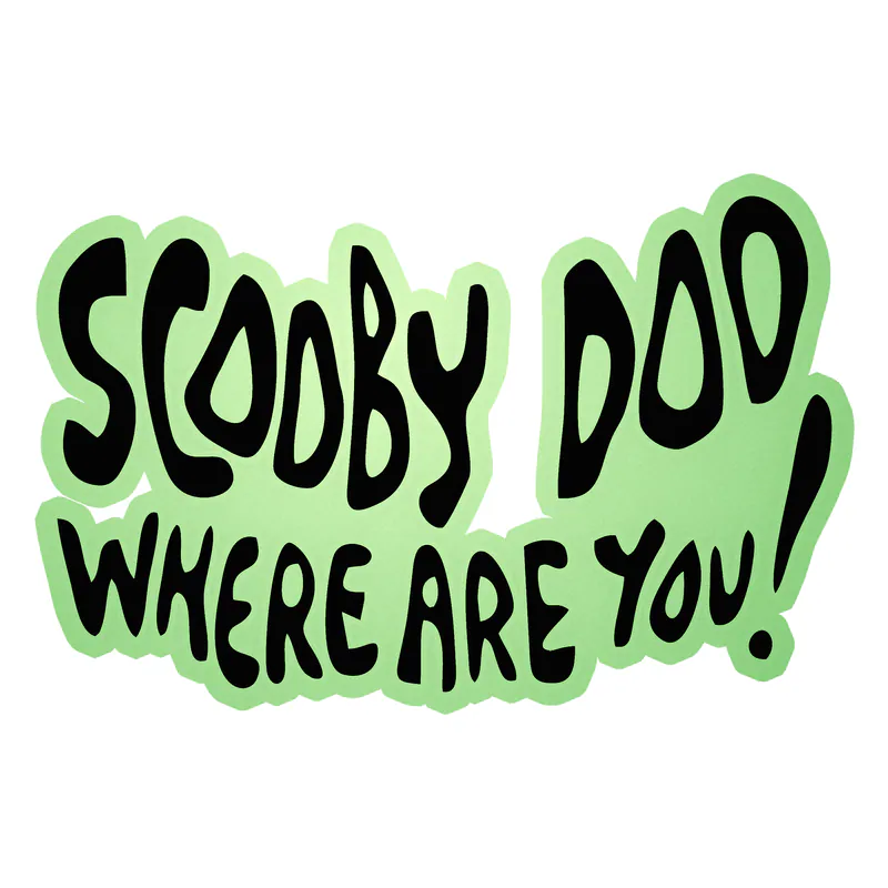 Scooby Doo Where Are You - Glow in the Dark Vinyl Decal
