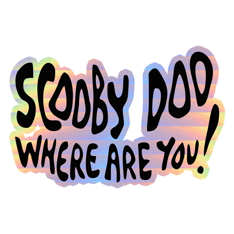 Scooby Doo Where Are You - Holographic Vinyl Decal