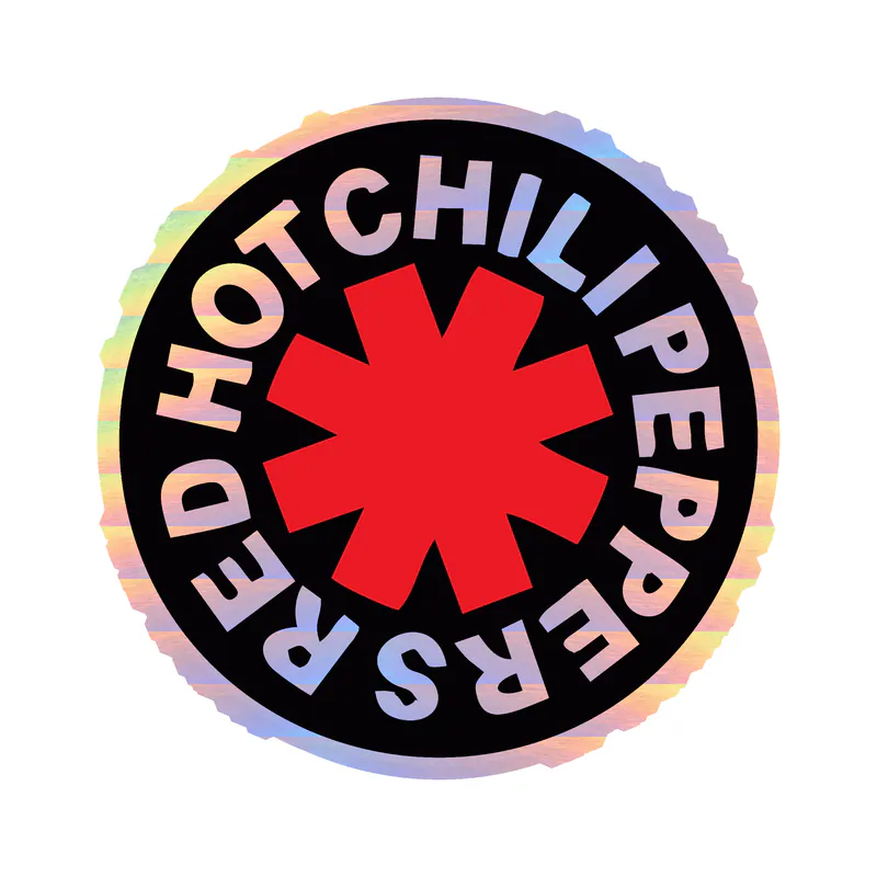 Red Hot Chili Peppers Holographic Vinyl Decal - Custom Size