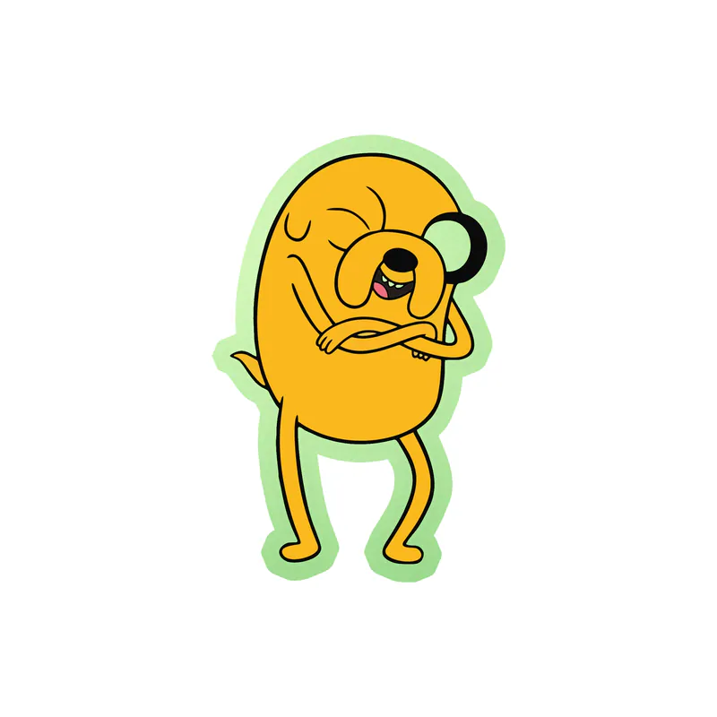 Adventure Time Snail Glow in the Dark Vinyl Decal - Custom Size