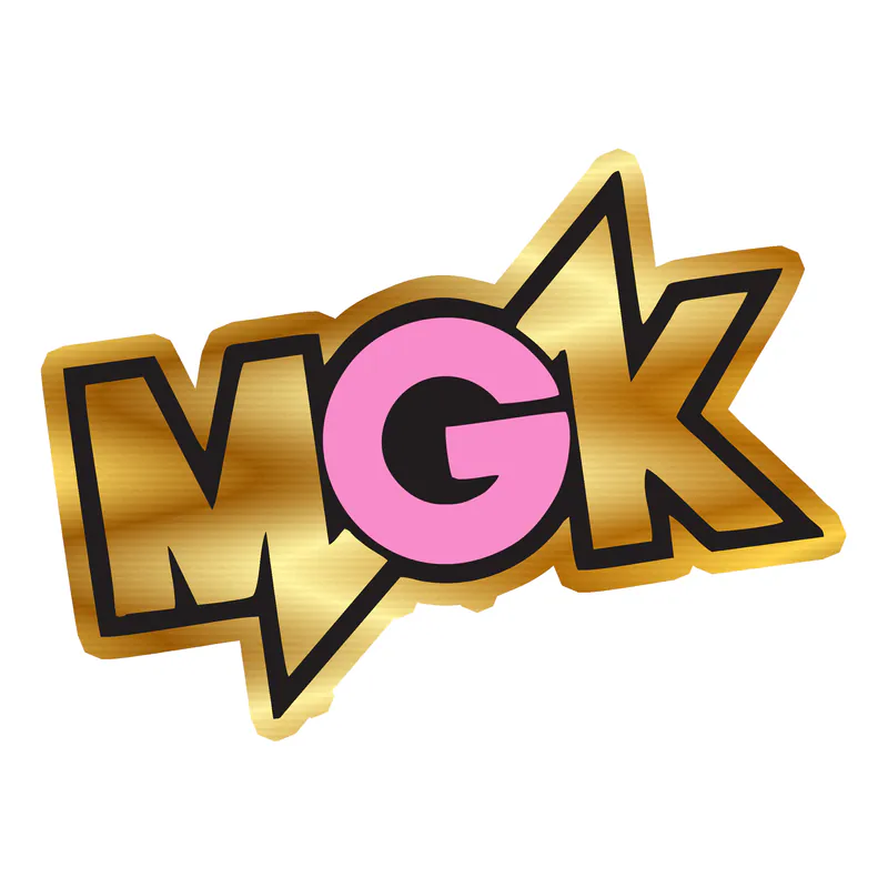 Machine Gun Kelly Gold Chrome Vinyl Decal - Custom Size