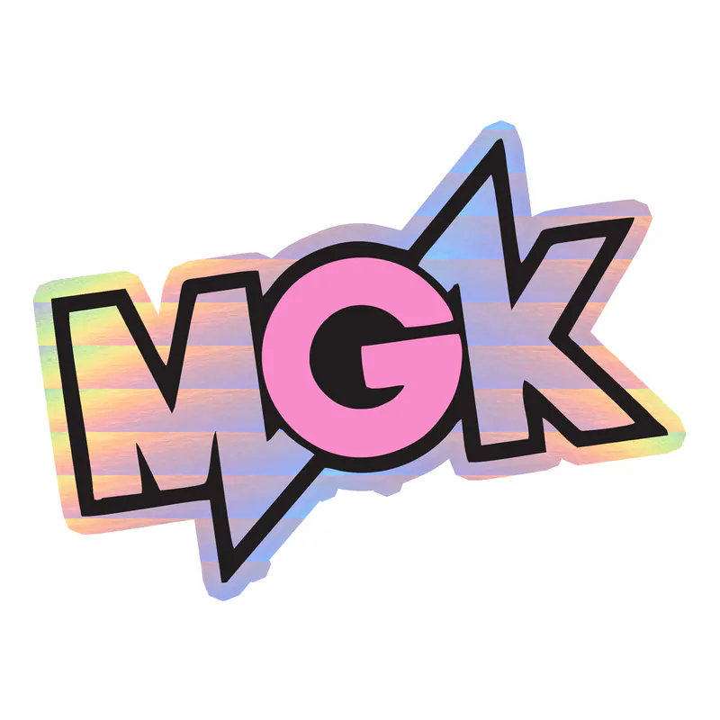 Machine Gun Kelly Holographic Vinyl Decal - Custom Size