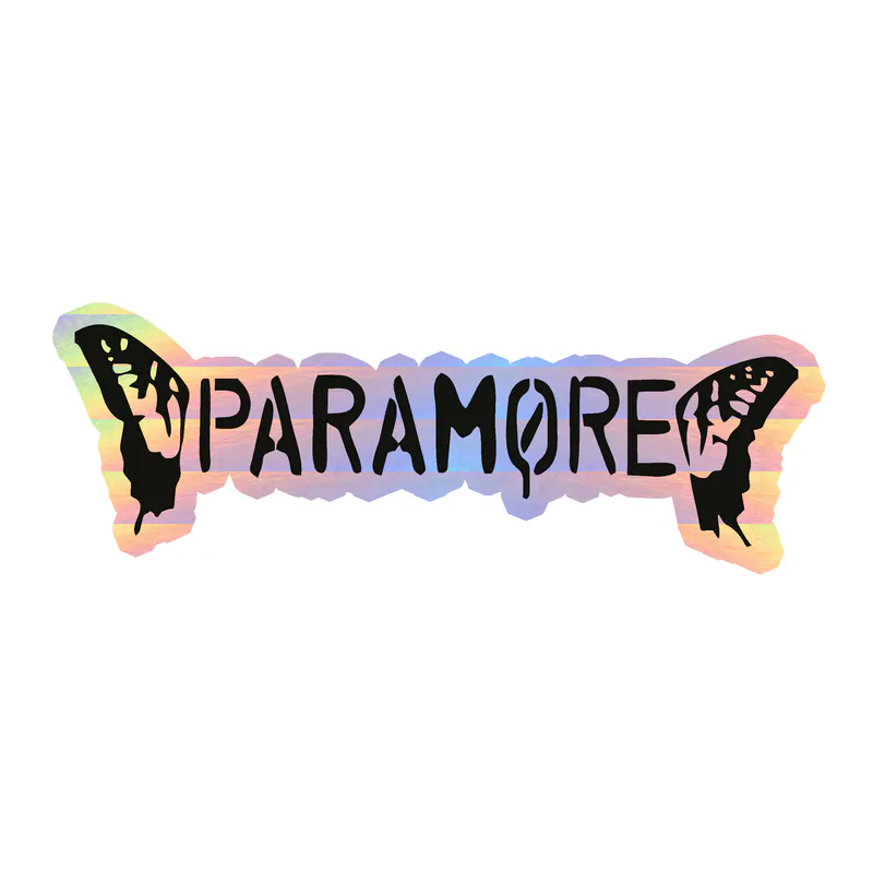 Paramore Holographic Vinyl Decal - Custom Size
