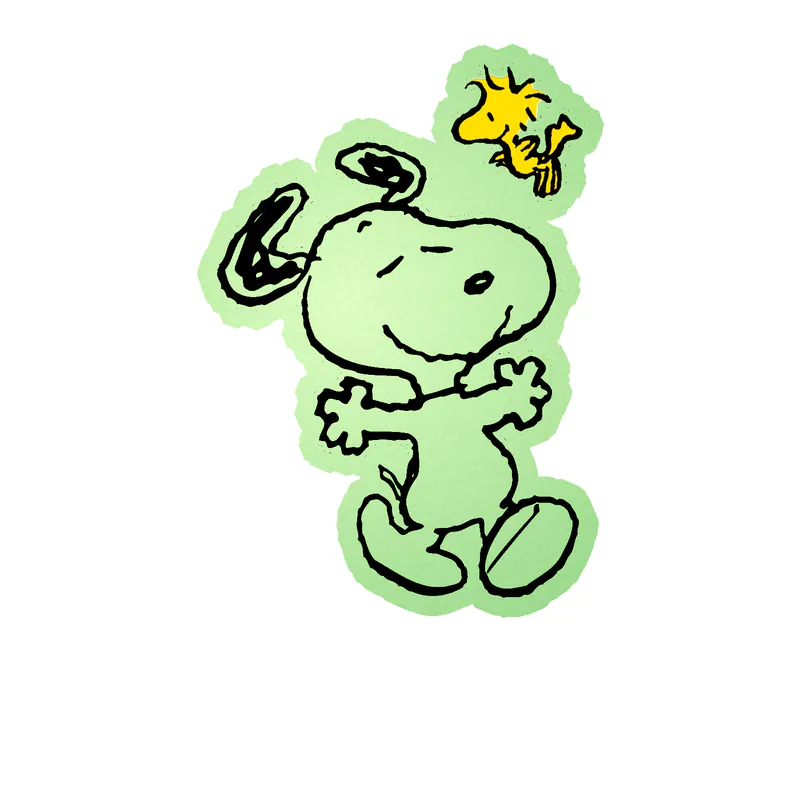 Snoopy Glow in the Dark Vinyl Decal