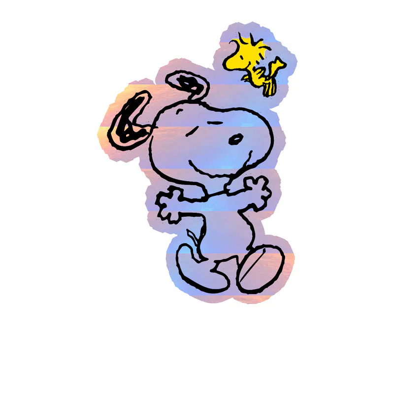 Snoopy Holographic Vinyl Decal