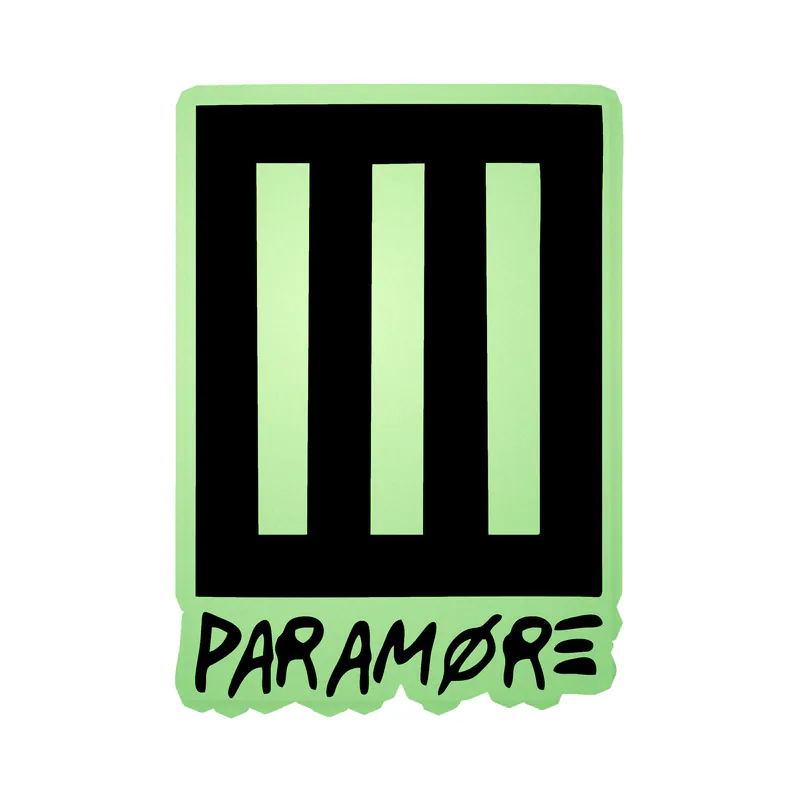 Paramore Glow in the Dark Vinyl Decal - Custom Size