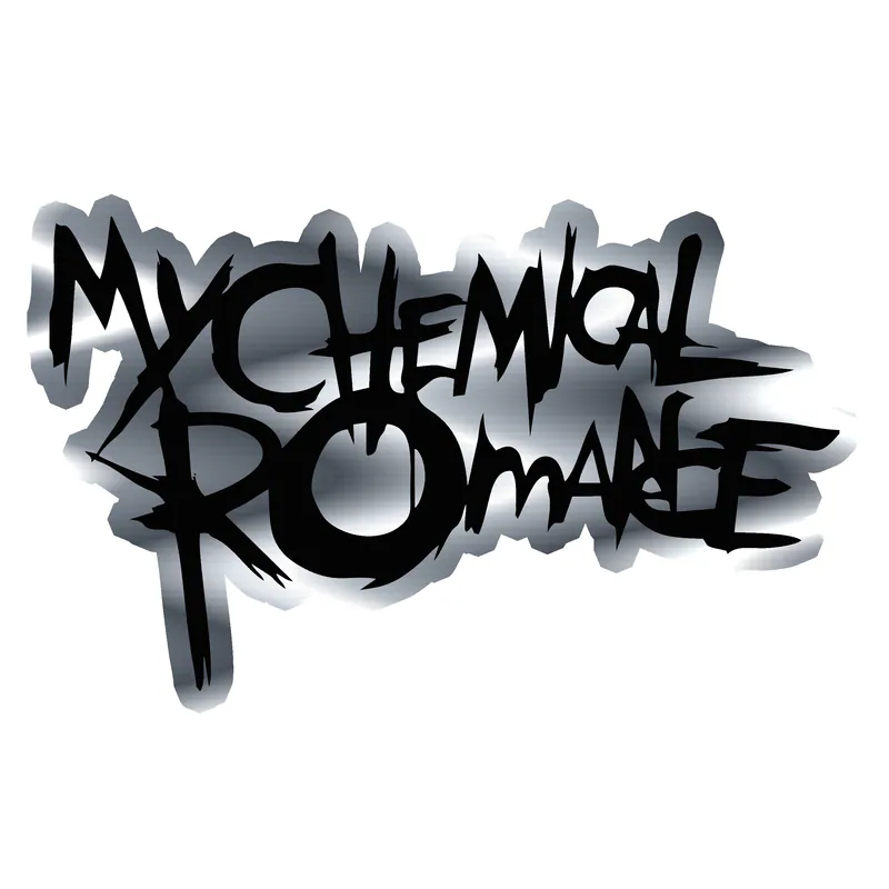 My Chemical Romance Silver Chrome Vinyl Decal - Custom Size