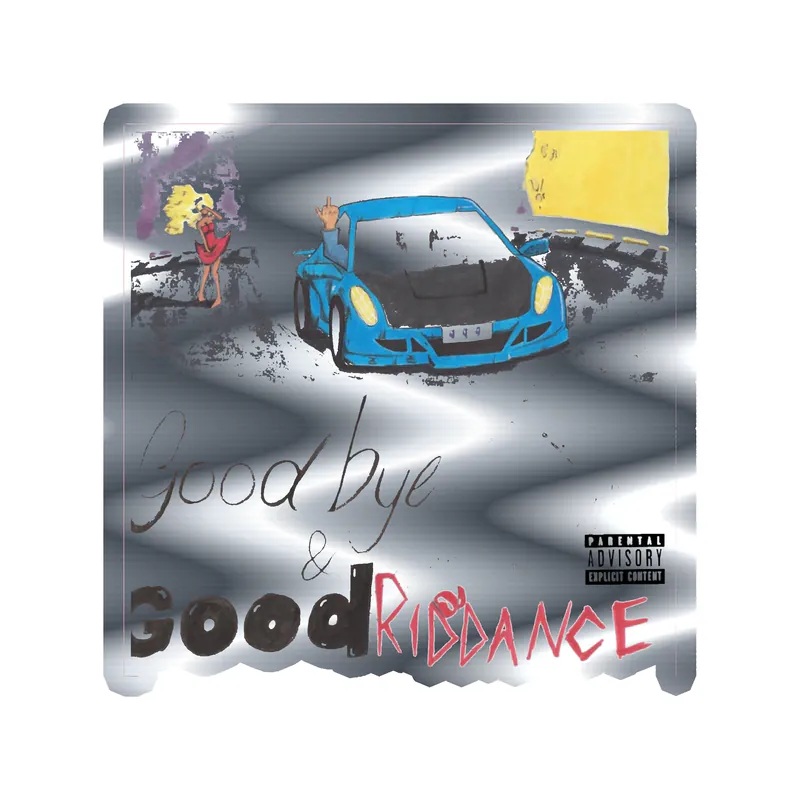 Juice Wrld Album Cover Silver Chrome Vinyl Decal - Custom Size