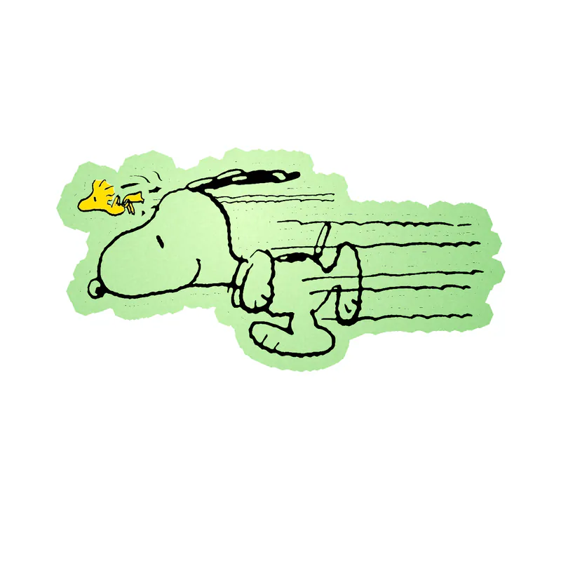 Snoopy Glow in the Dark Vinyl Decal