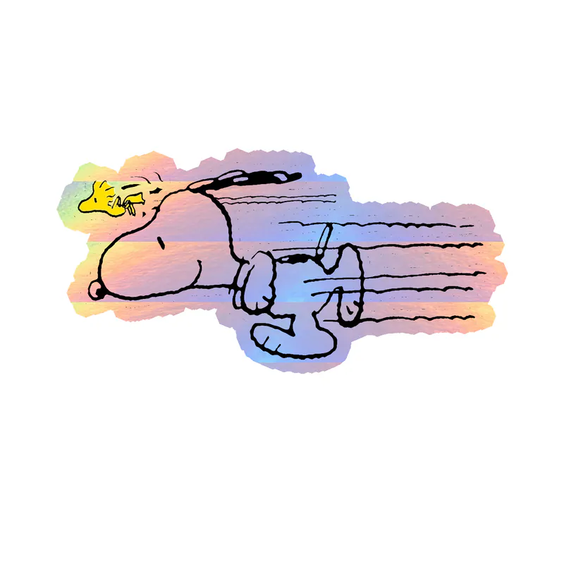 Snoopy Holographic Vinyl Decal