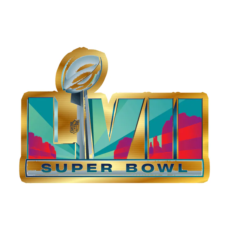 Superbowl 2023- Gold Chrome Vinyl Sticker - Custom Size