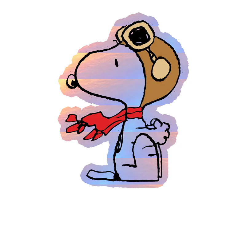 Snoopy Holographic Vinyl Decal