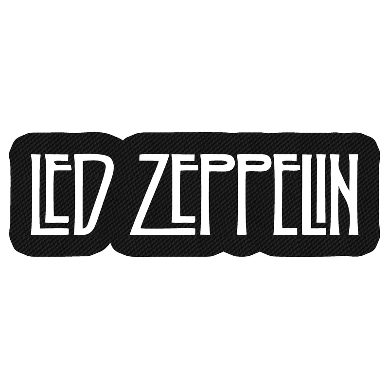 Led Zeppelin Carbon Fiber Vinyl Decal - Custom Size