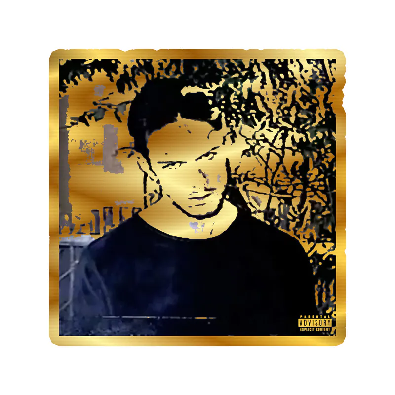 Bones Album Cover Gold Chrome Vinyl Decal - Custom Size