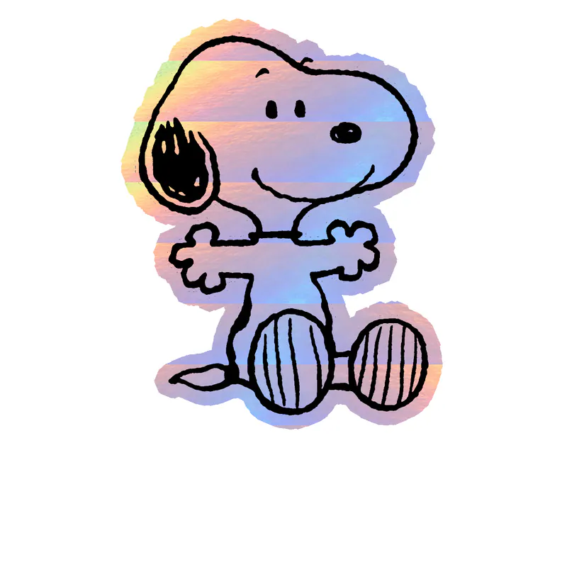 Snoopy Holographic Vinyl Decal