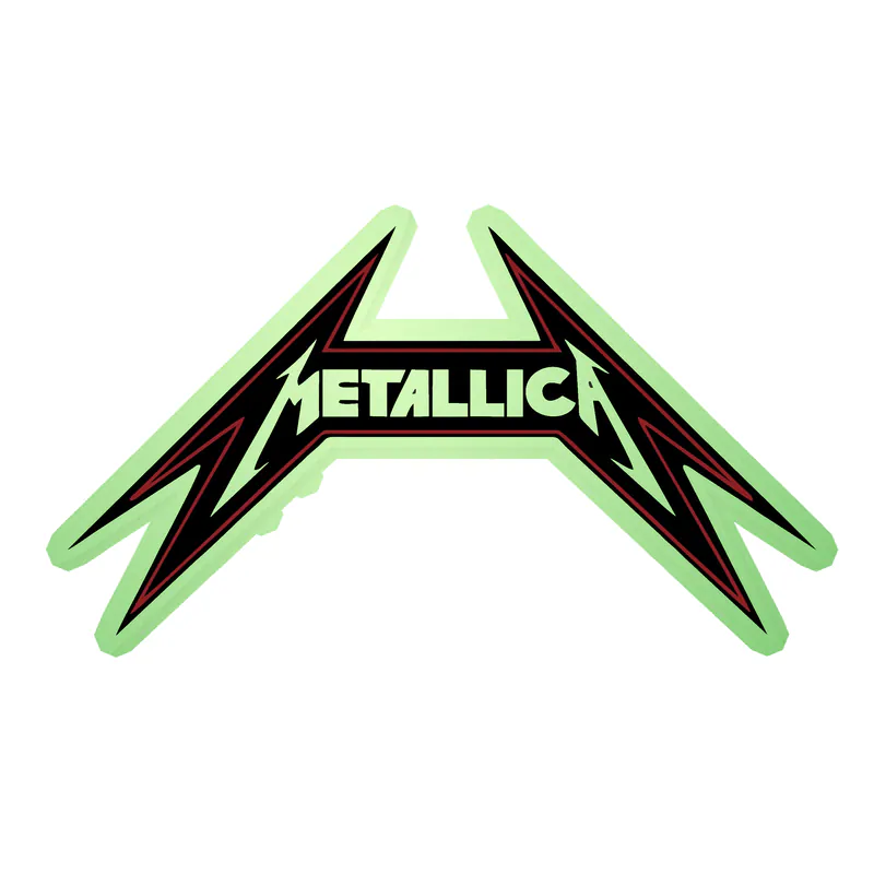 Metallica Glow in the Dark Vinyl Decal - Custom Size