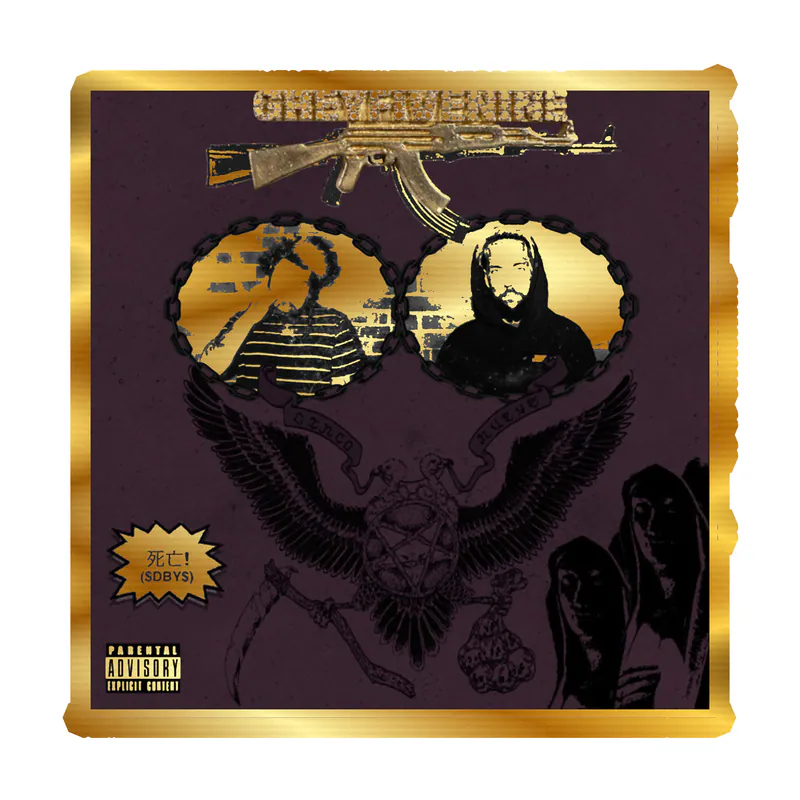 SuicideBoys Album Cover Gold Chrome Vinyl Decal - Custom Size