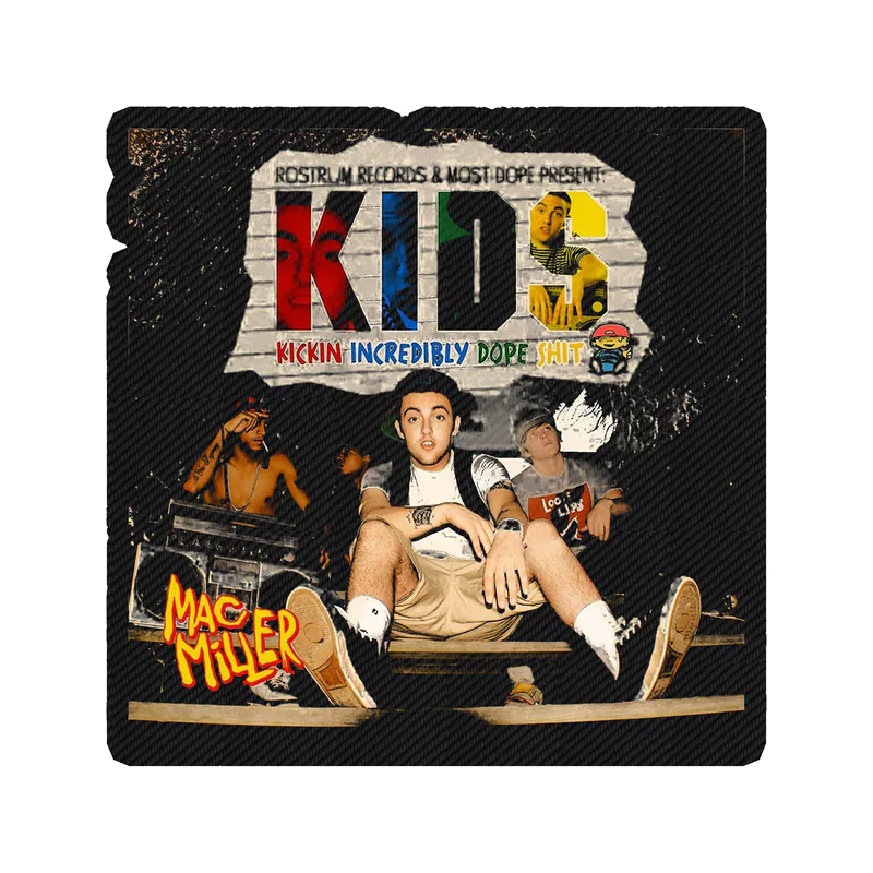 Mac Miller - Album Cover - Kids Carbon Fiber Vinyl Sticker - Custom Size