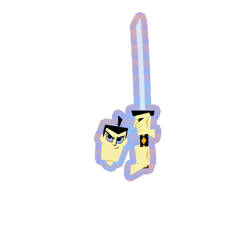 Samurai Jack Holographic Vinyl Decal - Custom Size