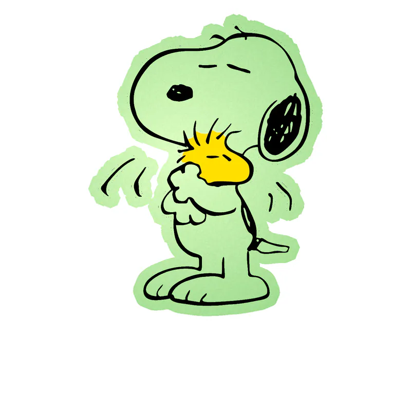 Snoopy Glow in the Dark Vinyl Decal