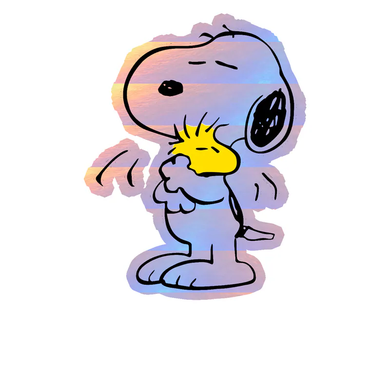 Snoopy Holographic Vinyl Decal