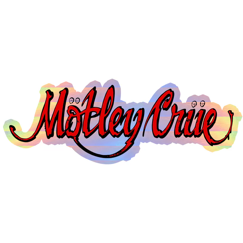 Motley Crue Holographic Vinyl Decal - Custom Size