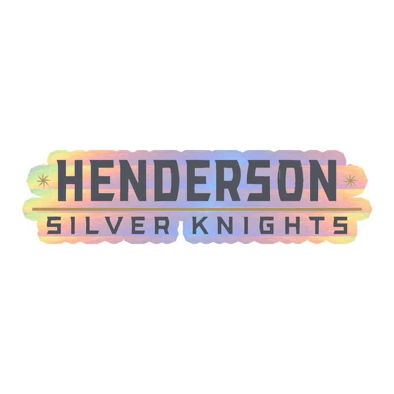 Henderson Silver Knights - Image 1 - Holographic Vinyl Decal - Custom Size