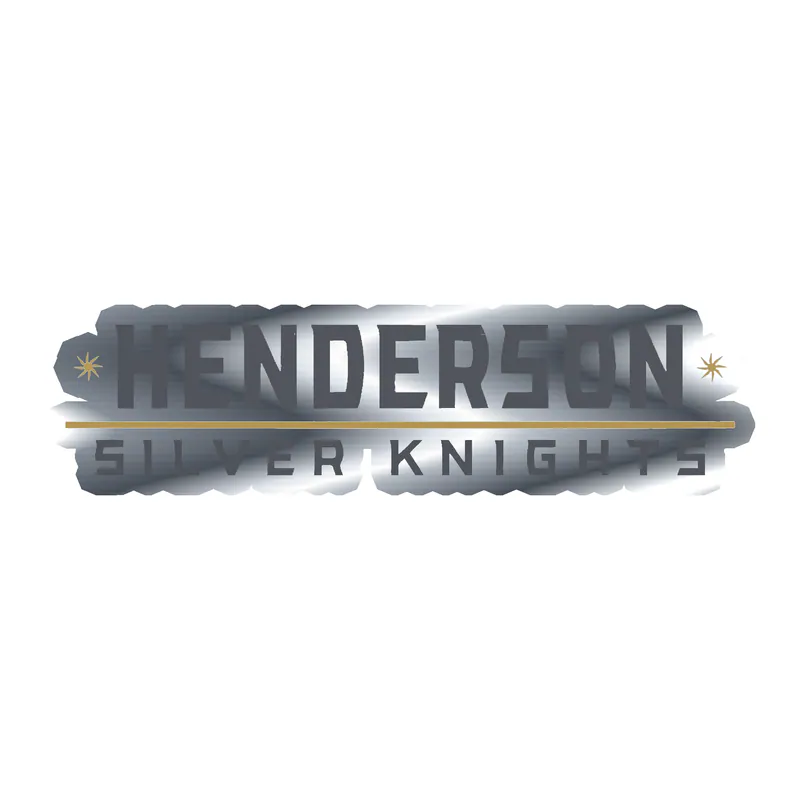 Henderson Silver Knights - Image 1 - Silver Chrome Vinyl Decal - Custom Size
